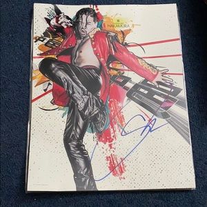 signed Shinsuke Nakamura poster